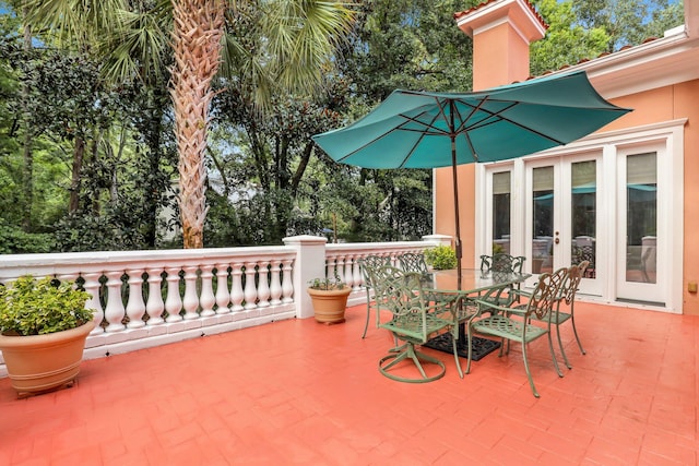 view of patio / terrace with french doors