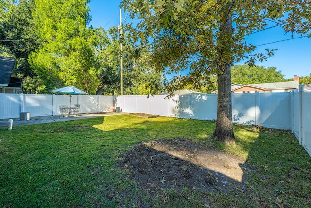 view of yard featuring a patio