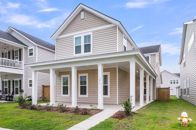 1017 Marsh Royal St, Summerville, SC 29485 - view of front of house featuring a porch and a front yard