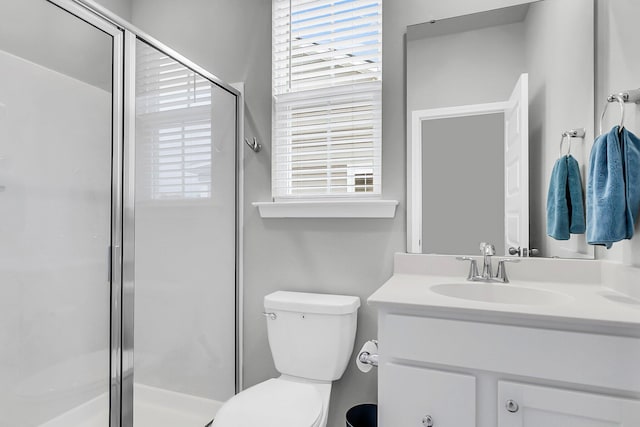 1017 Marsh Royal St, Summerville, SC 29485 - full bathroom featuring vanity, toilet, a stall shower, and plenty of natural light