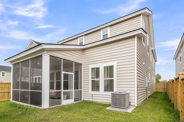 1017 Marsh Royal St, Summerville, SC 29485 - back of property with central AC and a sunroom