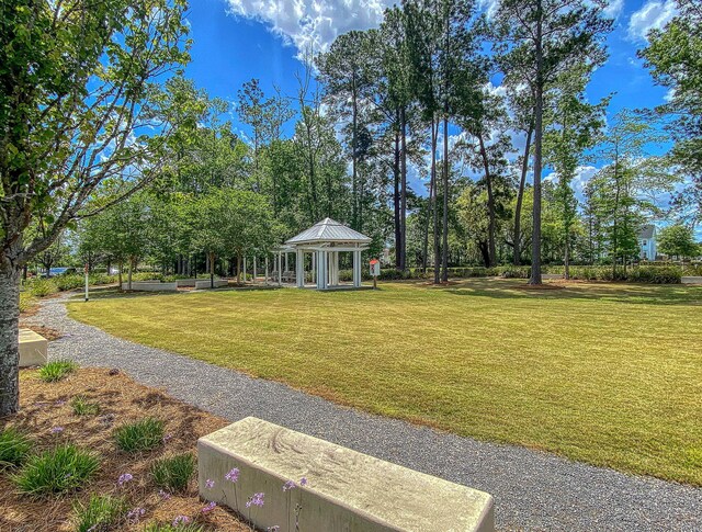 1017 Marsh Royal St, Summerville, SC 29485 - view of grassy yard featuring a gazebo