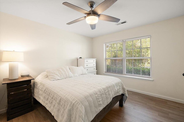 312 Kelsey Blvd, Wando, SC 29492 - bedroom featuring wood finished floors and a ceiling fan
