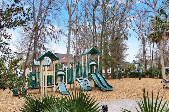 view of jungle gym