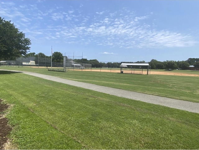 surrounding community with an area for sports