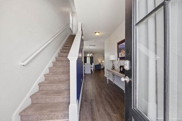 153 Wild Holly Dr, Moncks Corner, SC 29461 - stairs with wood finished floors