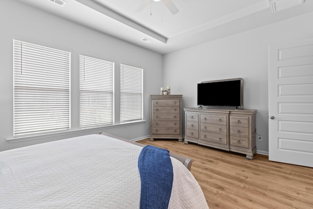 1107 Bellwether Ln, Summerville, SC 29485 - bedroom with light wood finished floors and a ceiling fan