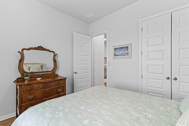 1107 Bellwether Ln, Summerville, SC 29485 - bedroom with a closet and wood finished floors