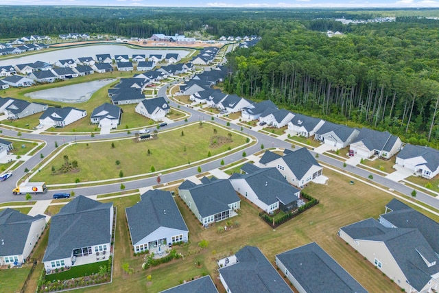 1107 Bellwether Ln, Summerville, SC 29485 - aerial view of residential area with a forest and a nearby body of water