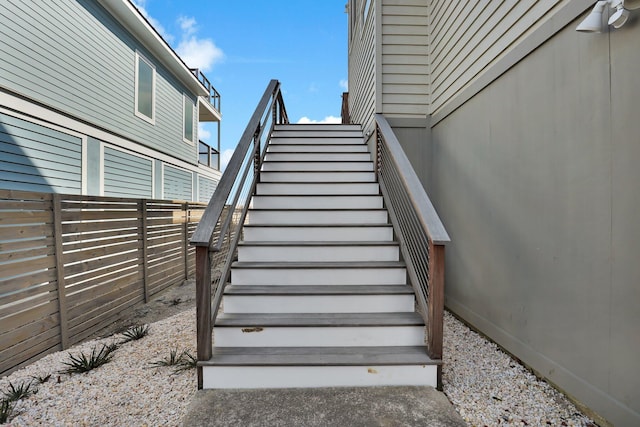 view of stairs