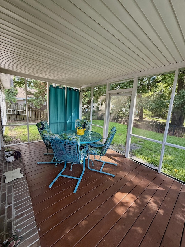 3415 Pawtucket St, Charleston, SC 29414 - sunroom / solarium featuring outdoor dining area