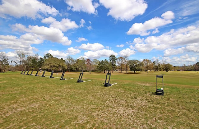 view of home's community featuring a yard