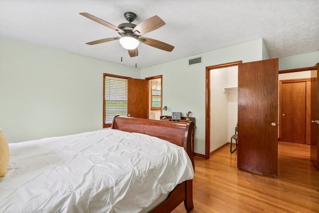 1900 Morgan Ave, North Charleston, SC 29406 - bedroom with light wood-style flooring and a ceiling fan