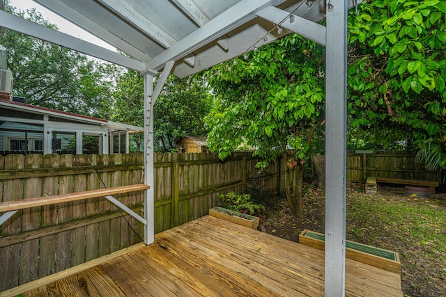 173 Fishburne St, Charleston, SC 29403 - wooden deck featuring a fenced backyard