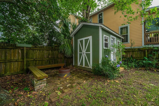 173 Fishburne St, Charleston, SC 29403 - view of shed with a fenced backyard
