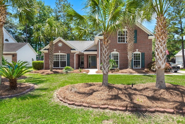569 Pointe Of Oaks Rd, Summerville, SC 29485 - view of front of property featuring brick siding and a front yard