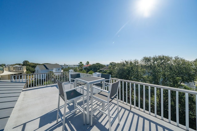 exterior space with a balcony