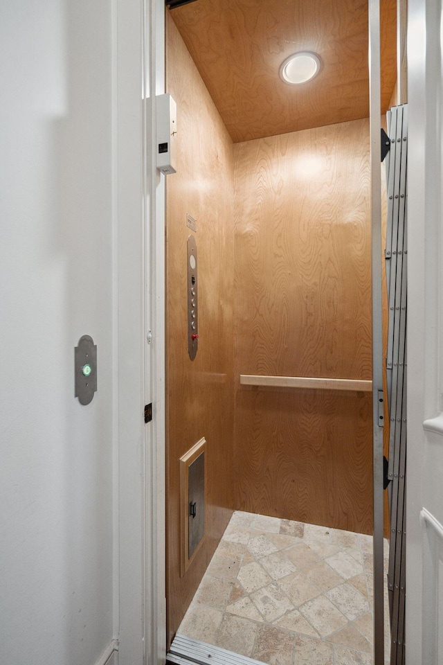 bathroom with elevator