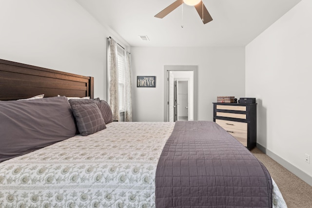 404 Omaha Dr, Moncks Corner, SC 29461 - carpeted bedroom with baseboards and a ceiling fan