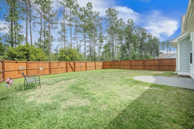 419 Whispering Breeze Ln, Summerville, SC 29486 - view of yard featuring a patio and a fenced backyard