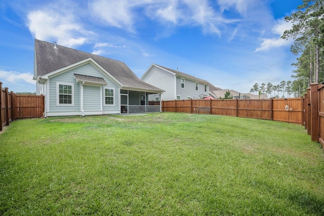 419 Whispering Breeze Ln, Summerville, SC 29486 - rear view of property featuring a yard and a fenced backyard