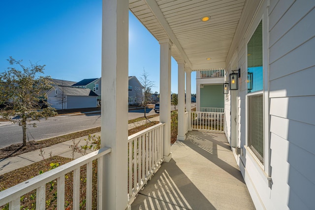 balcony with a porch