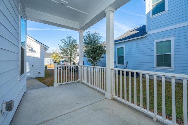 view of patio / terrace featuring a porch