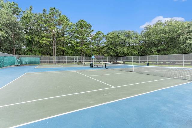 view of tennis court