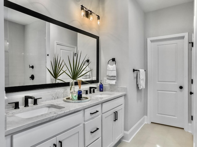 bathroom featuring vanity