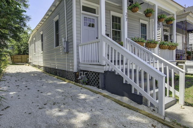 view of property entrance