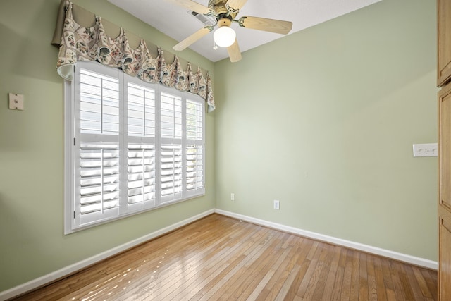 9175 Spring Branch Ct, North Charleston, SC 29406 - empty room featuring hardwood / wood-style flooring and a ceiling fan