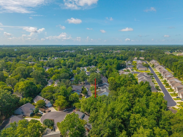 9175 Spring Branch Ct, North Charleston, SC 29406 - aerial perspective of suburban area featuring a heavily wooded area