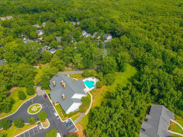 9175 Spring Branch Ct, North Charleston, SC 29406 - drone / aerial view of a heavily wooded area