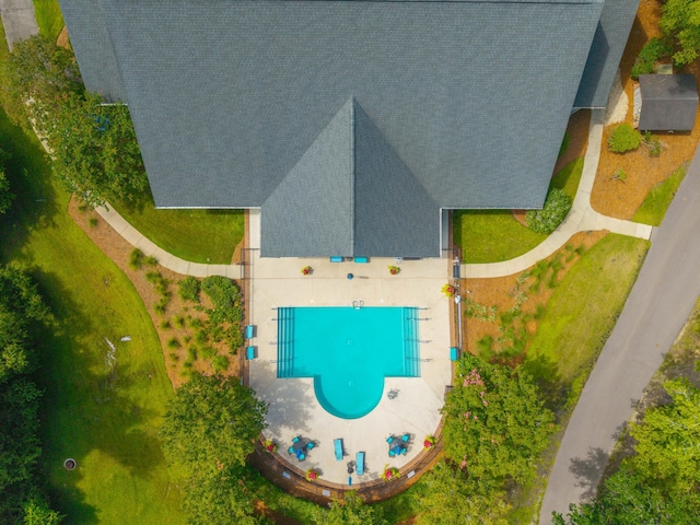 9175 Spring Branch Ct, North Charleston, SC 29406 - aerial view of property and surrounding area with a pool