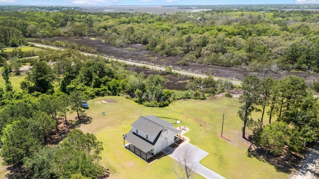 aerial view of a forest