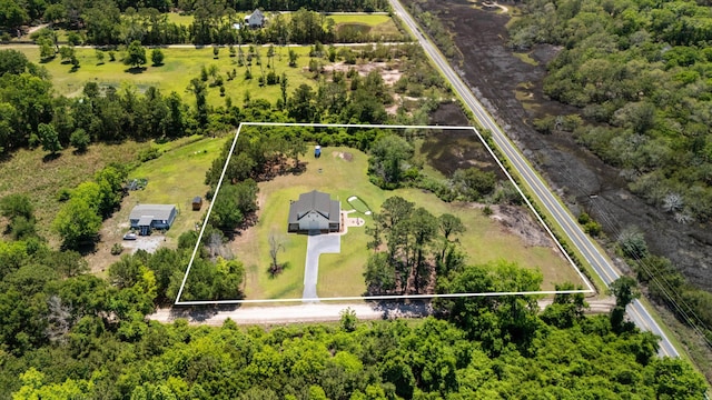 view of property location with property parcel outlined