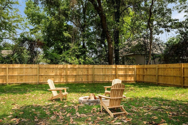 866 Tripe St, Charleston, SC 29407 - view of yard featuring an outdoor fire pit