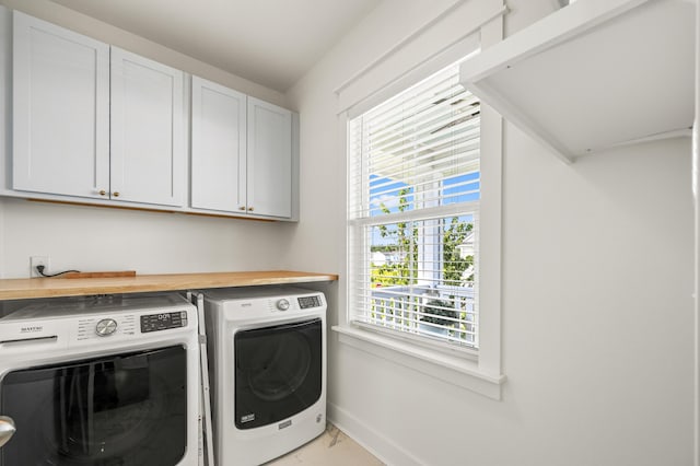 1713 Banning St, Mount Pleasant, SC 29466 - washroom featuring cabinet space, independent washer and dryer, and light marble finish flooring