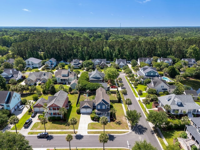 601 King Haven Ln, Johns Island, SC 29455 - aerial view of residential area featuring a forest