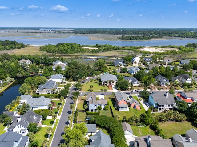 601 King Haven Ln, Johns Island, SC 29455 - aerial overview of property's location with nearby suburban area and a nearby body of water