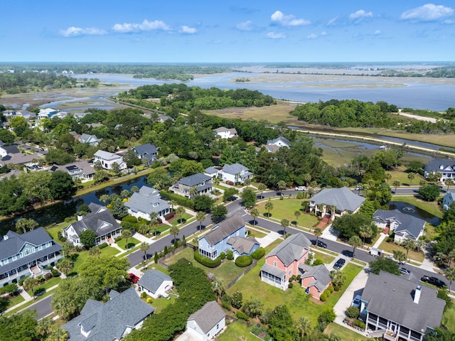 601 King Haven Ln, Johns Island, SC 29455 - aerial overview of property's location featuring a large body of water and nearby suburban area