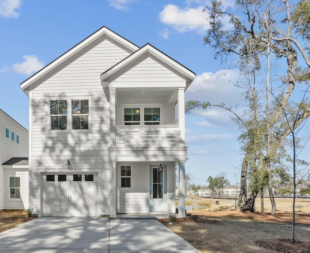 view of front of home featuring a garage