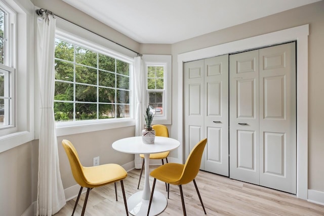 1161 Monaco Dr, Mount Pleasant, SC 29464 - dining area with healthy amount of natural light and light wood-style flooring