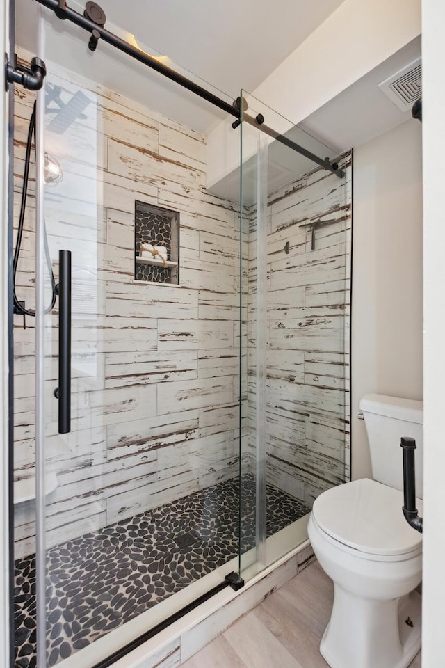 1161 Monaco Dr, Mount Pleasant, SC 29464 - full bath with a shower stall and wood finished floors