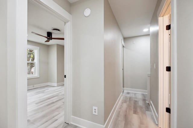 1161 Monaco Dr, Mount Pleasant, SC 29464 - corridor with light wood-style flooring and recessed lighting