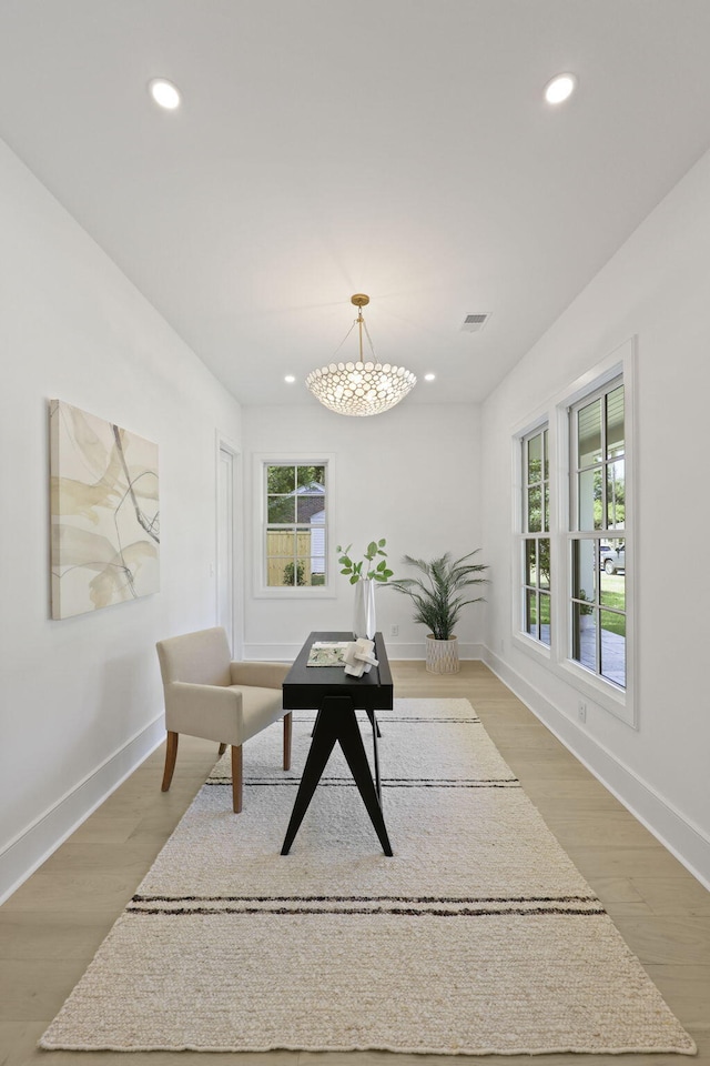 755 Adluh St, Mount Pleasant, SC 29464 - interior space with a chandelier, visible vents, plenty of natural light, and recessed lighting