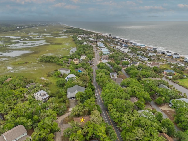 209 Jungle Rd, Edisto Beach, SC 29438 - aerial perspective of suburban area with a large body of water