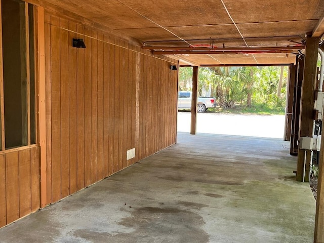 209 Jungle Rd, Edisto Beach, SC 29438 - garage featuring wooden walls