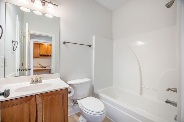 1713 Pimlico Blvd, Moncks Corner, SC 29461 - bathroom with vanity, toilet, and washtub / shower combination