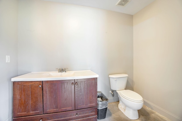 1713 Pimlico Blvd, Moncks Corner, SC 29461 - half bathroom with toilet, vanity, and baseboards